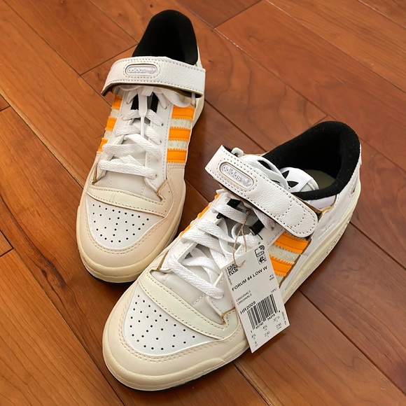Adidas Forum 84 Low- Off White Orange Rush Purple Tint (size 37) - Picture 1 of 5